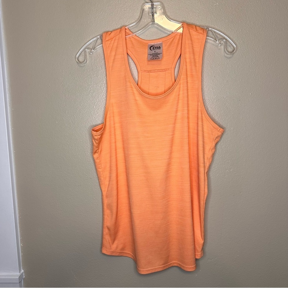 ZYIA Orange Relaxed Sleeveless Tank Top Size Medium